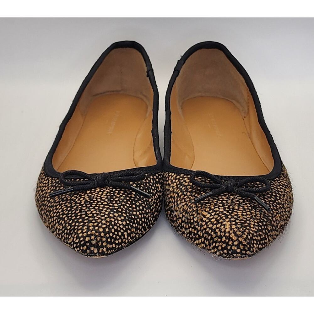 Banana Republic‎ Women’s Calf Hair Ballet Flats Animal Print Size 7